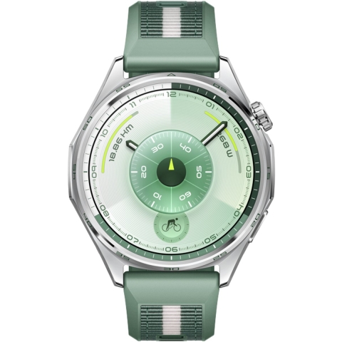 Huawei GT 6 (46mm) green | Smartwatch | Hochpräzises GPS- und Herzfrequenz-Tracking | Bis zu 21 Tage Akkulaufzeit | Kompatibel mit iOS und Android | professionelle Fahrrad-Features