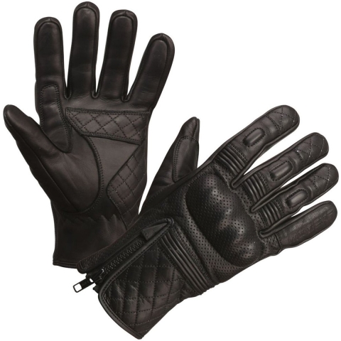 MODEKA Parkar, Motorcycle summer gloves, Black