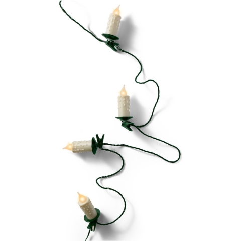 LED Kerze l1160 cm 30l grün/klassisch warm