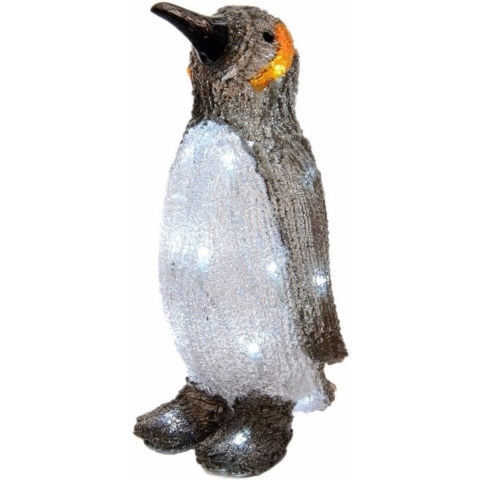 LED Pinguin Acryl außen 17x16x33 cm 24L coolwhite Weihnachten KSD