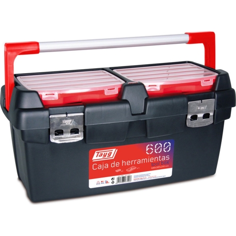 Tayg Werkzeugkoffer 600 x 305 x 295 mm mit Einsatzschale & 3 Sortierboxen