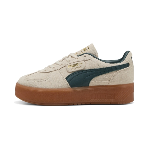 PUMA Palermo Elevata Sneakers Damen, Schuhe, Alpine Snow/Grün Terrain, 36