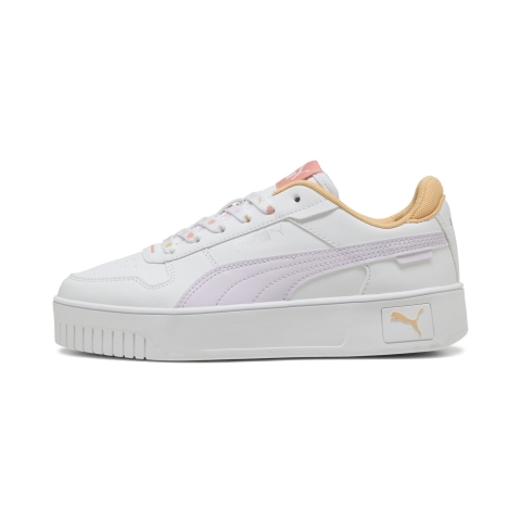 PUMA Carina Street Lacey Sneakers Teenager, Schuhe, Weiß/Lilac Frost/Almost Apricot, 37.5