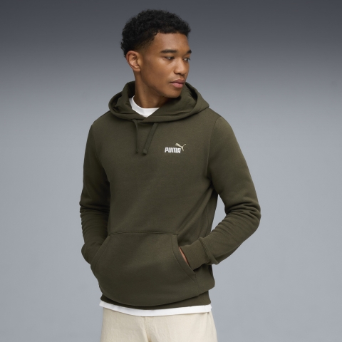 PUMA Essentials 2 Colour Small No. 1 Logo Hoodie Herren, Dark Olive, XXL