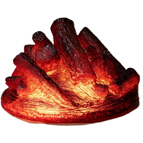 Lagerfeuer 28X28X17Cm 5M Verdrahtung Schwarz / Ip44 Trafo Mit Zeitschaltuhr / Geeignet Für außen Weihnachtsbeleuchtung
