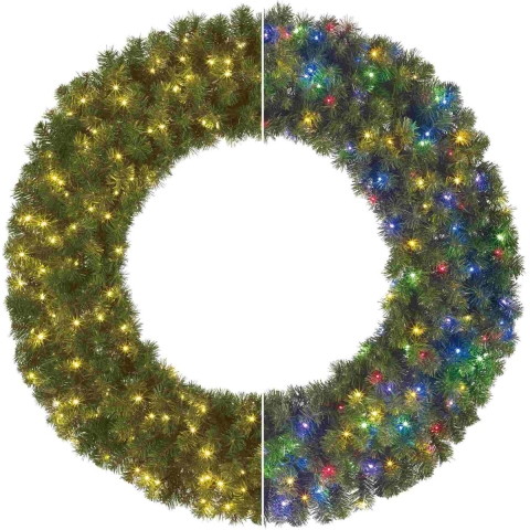 Limber LED-Lichterkette für den Außenbereich, grün, warmweiß, mehrfarbig, 200 L TIPS, 450, mit Zeitschaltuhr und Dimmer-Fernbedienung, H 20 x D 120 cm