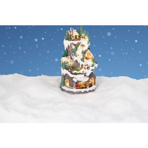 LED-Kulisse l22b22h38 cm multi Weihnachtsbeleuchtung