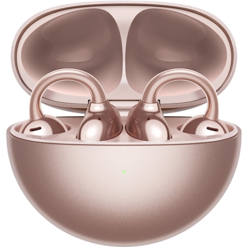 Huawei FreeClip rose | In-Ear-Kopfhörer | 20 Hz bis 20 kHz | IP54 | Doppelmagnettreiber | kabelloses Aufladen | Mit Ladecase: Ca. 36 Stunden