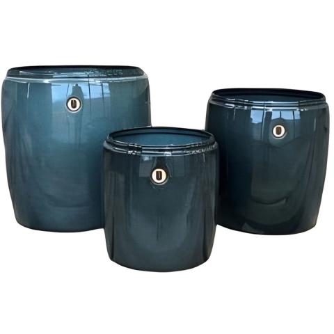 Topf mit Rand Grau M 25x26cm 1 Stück