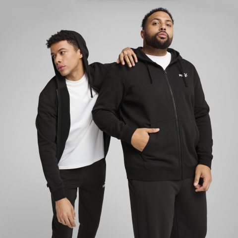 PUMA Essentials No. 1 Logo Kapuzenjacke Herren, Kleidung, Schwarz, M