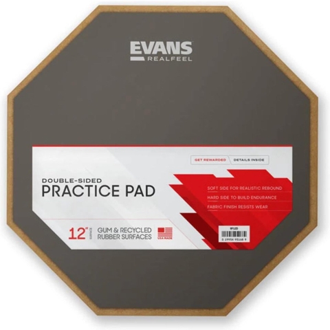 Evans Reelfeel Practice Pad 12" RF12D doppelseitiges Übungspad