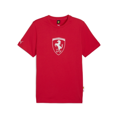 PUMA Scuderia Ferrari Sportswear Tonal Shield T-Shirt Herren, Accessoires, Rot, L