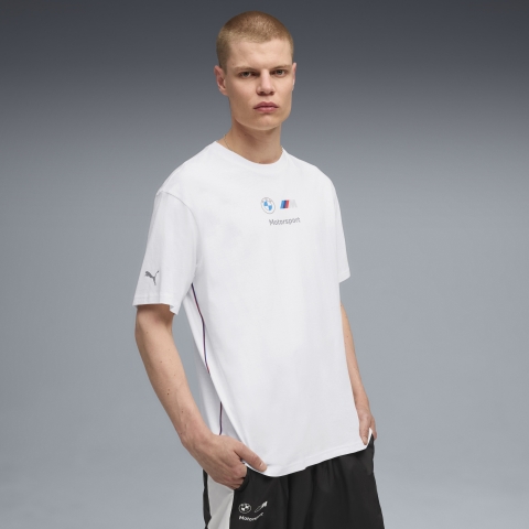 PUMA BMW M Motorsport Essentials Logo T-Shirt Herren, Kleidung, Weiß, S