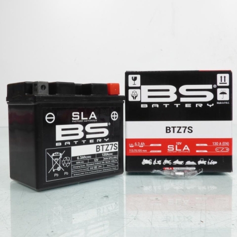 BS BATTERY Sealed battery maintenance free, Batteries for motorcycle & scooter, BTZ7S SLA
