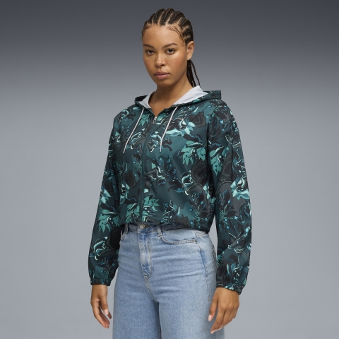 PUMA Grün TERRAINS Gewebte Jacke Damen, Kleidung, S