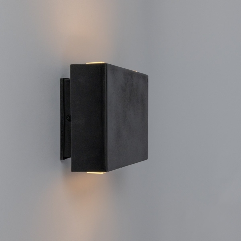 Wandleuchte Decca Antik Schwarz