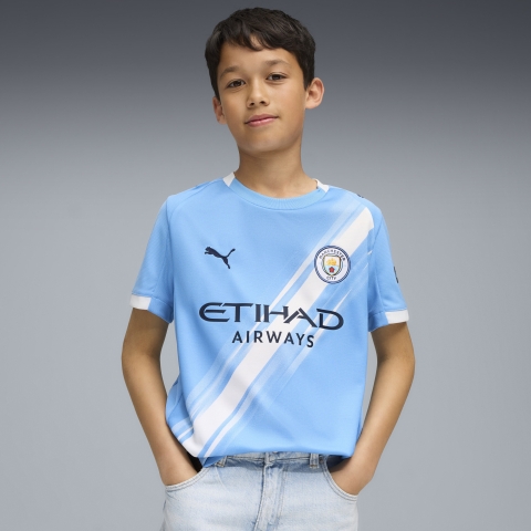 PUMA Manchester City 25/26 Heimtrikot Teenager, Kleidung, Blau, 7-8Y