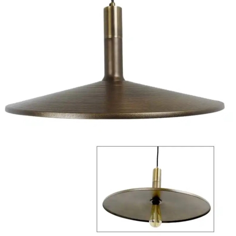 Hängelampe Roswell Antik Messing