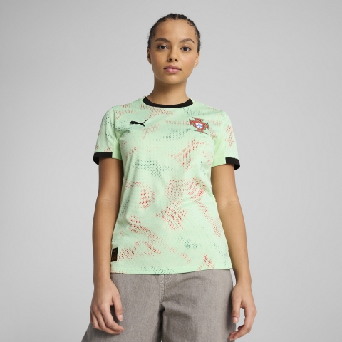 PUMA Portugal Damenteam 2025 Auswärtstrikot Damen, Kleidung, Grün, XS