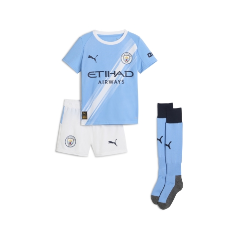 PUMA Manchester City 25/26 Heimtrikot Minikit Kinder, Kleidung, Blau, 4-5Y