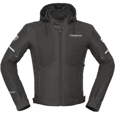 MODEKA Jakson, Men's textile motorcycle jacket, Zwart