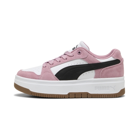 PUMA Rebound Femme Low Suede Sneakers Damen, Schuhe, Weiß, 36
