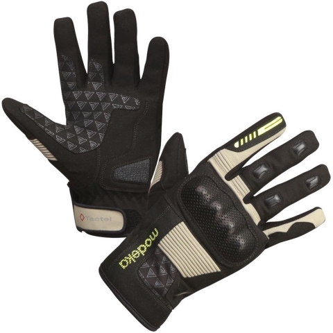 MODEKA Fuego Lady, Motorcycle summer gloves, Black-Sand