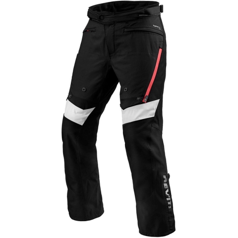 REV'IT! Horizon 3 H2O Pants, Men's textile motorcycle, Black Red