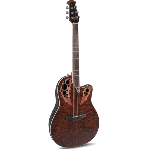 Ovation CE48P-TGE-G Celibrity Elite Plus Super-Shallow Tiger Eye