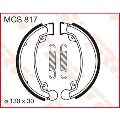 TRW Brake shoes, pads and for motorcycles, MCS817