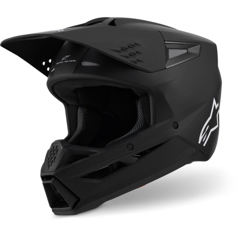 ALPINESTARS S-M3 Solid, Motocross helmet, Matt black