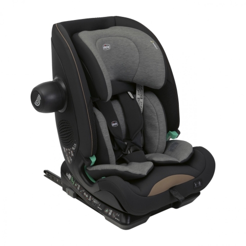 Seggiolino Auto Chicco Seat&Go i-Size Isofix Posh Black (76-150 cm) con Dispositivo Anti Abbandono Easy Tech incluso