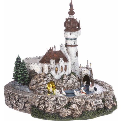 Zes zwanen inkl. Adapter l24xw31xh27,5 cm Efteling Weihnachtshaus