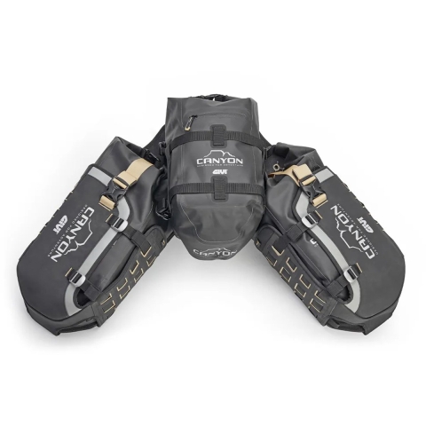 GIVI Canyon Modular System 16l+16l+12l, Saddlebags and panniers for motorcycles, GRT721B