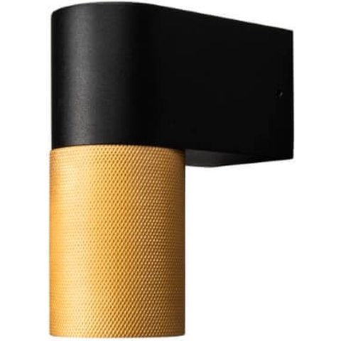 Wandspot unten temi 7W gold und schwarz