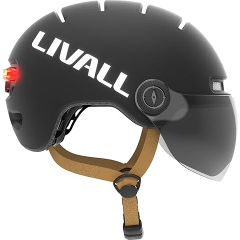 LIVALL L23 black | Fahrradhelm | Patentierte Sturzerkennung und SOS-Alarm | Bremswarnleuten | Automatisches Ein-/Ausschalten | Lange Akkulaufzeit