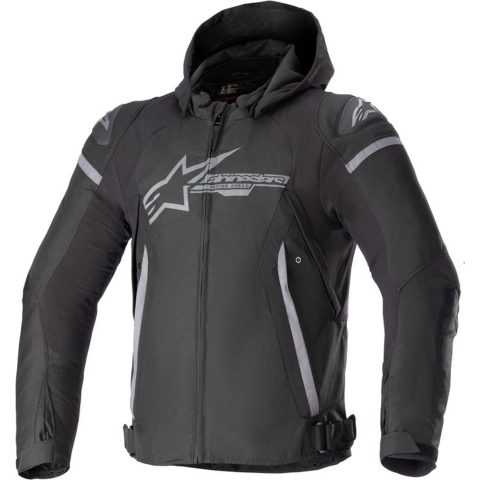 ALPINESTARS Zaca Waterproof Jacket, Men's textile motorcycle, Black-Dark Grey