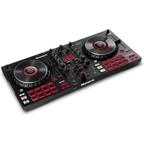 Numark Mixtrack Platinum FX 4-Deck DJ-Controller mit Jogwheel-Display und Effekt