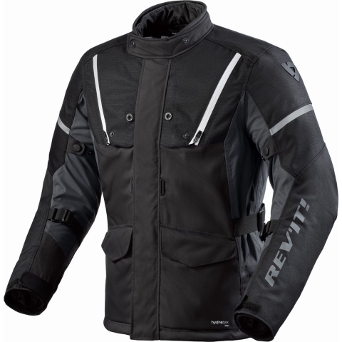REV'IT! Horizon 3 H2O Jacket, Men's textile motorcycle, Black White