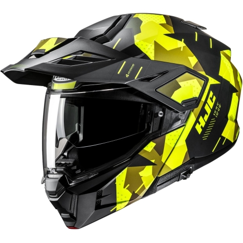 HJC i80 Roki, Modular helmet, Matt black Yellow