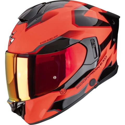 SCORPION EXO-530 Air Clip, Full-face helmet, Red-Black
