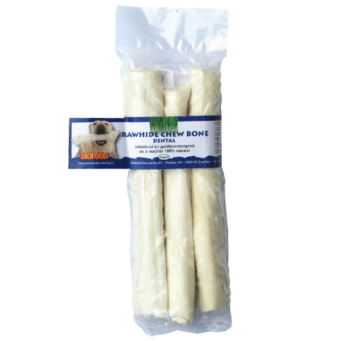 Biofood Zahnknochen gerollt 15cm x3