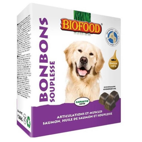 Biofood Lachs Gelenk- und Muskelmobilität Snack für Hunde 40 Stück