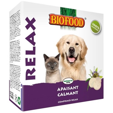 Biofood Entspannend, lindernd und beruhigend für Hunde und Katzen 100 Tabletten