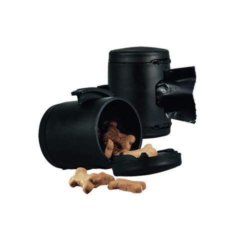 Pet Bag Dispenser Flexi Multibox Grau Kunststoff Snacks