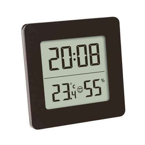 Digitales Thermometer und Hygrometer mit Uhr und Alarm, 30.5038.01, TFA